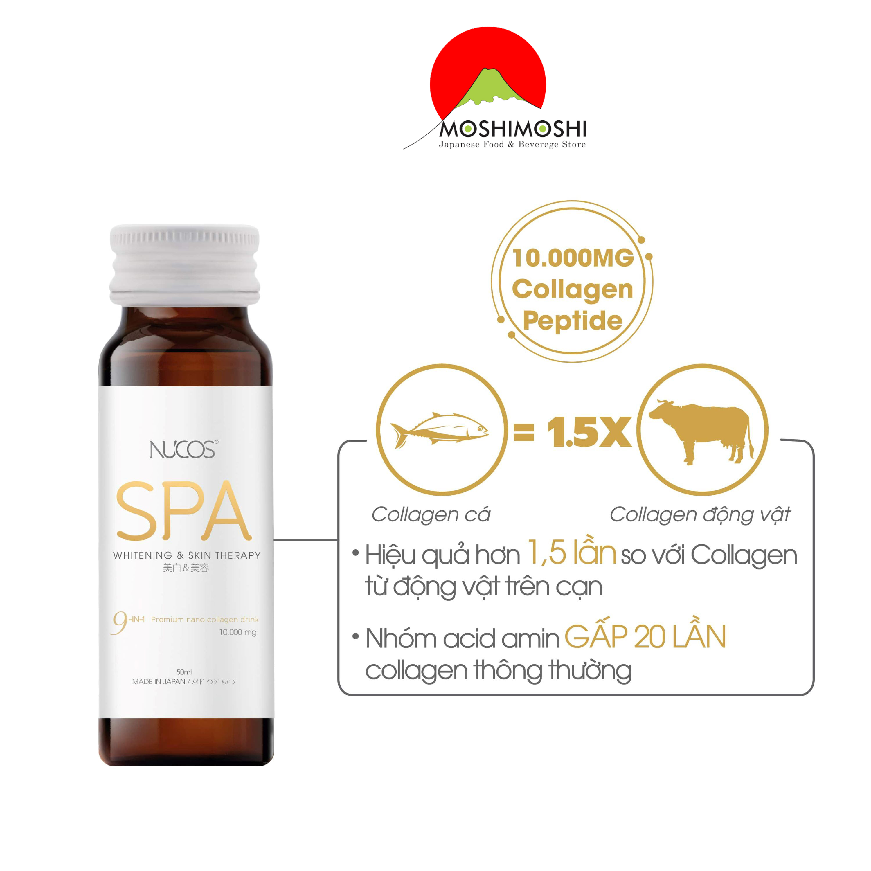 Nước uống Collagen Nhật Nucos Spa 10.000