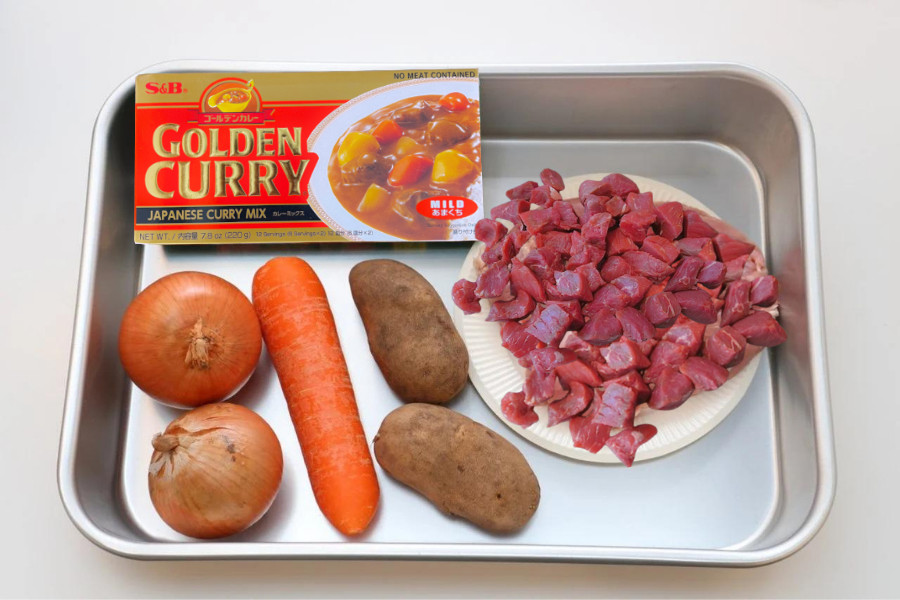 nguyên liệu làm làm cơm cà ri nhật