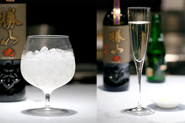 Cách uống rượu sake Katsuyama Akatsuki Junmai Daiginjo