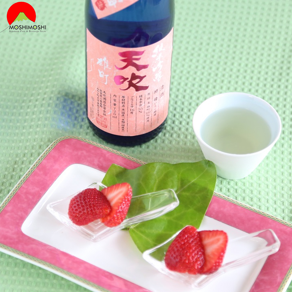 Cách Uống Rượu Sake Amabuki Ichigokobo Omachi Nama ở nhiệt độ phòng