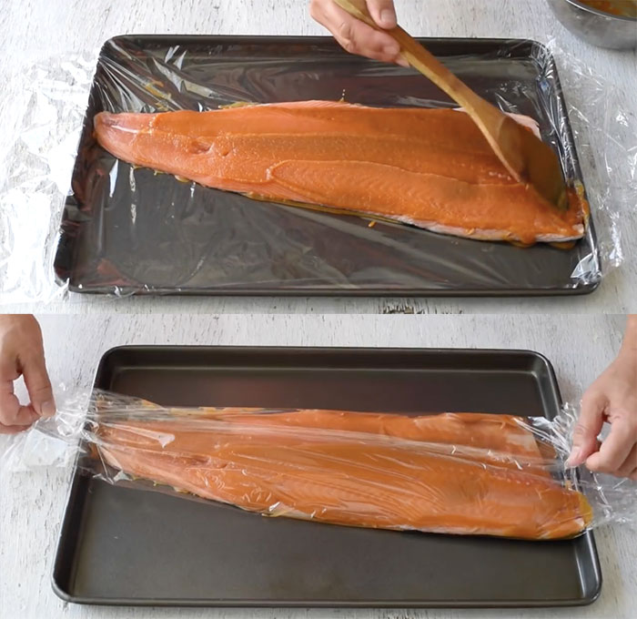 cách làm cá hồi nướng sốt miso