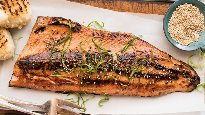 cá hồi nướng miso