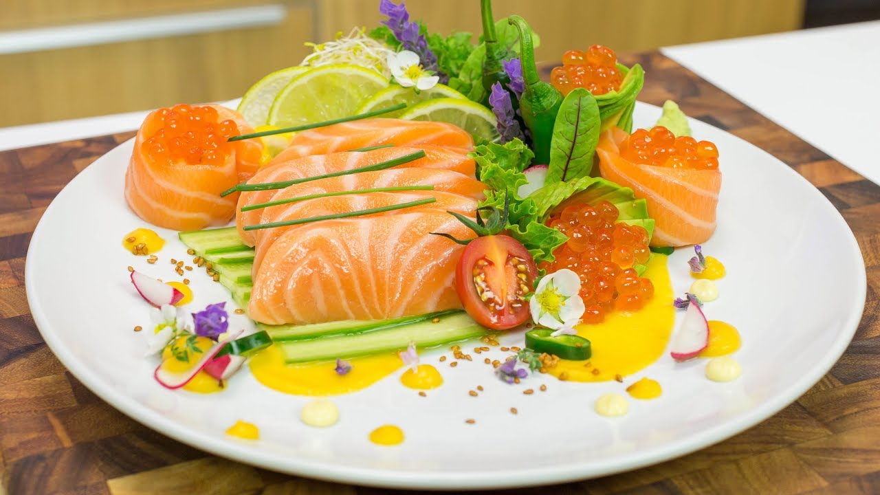 Cách làm Sashimi Cá hồi tại nhà cực nhanh và đơn giản.