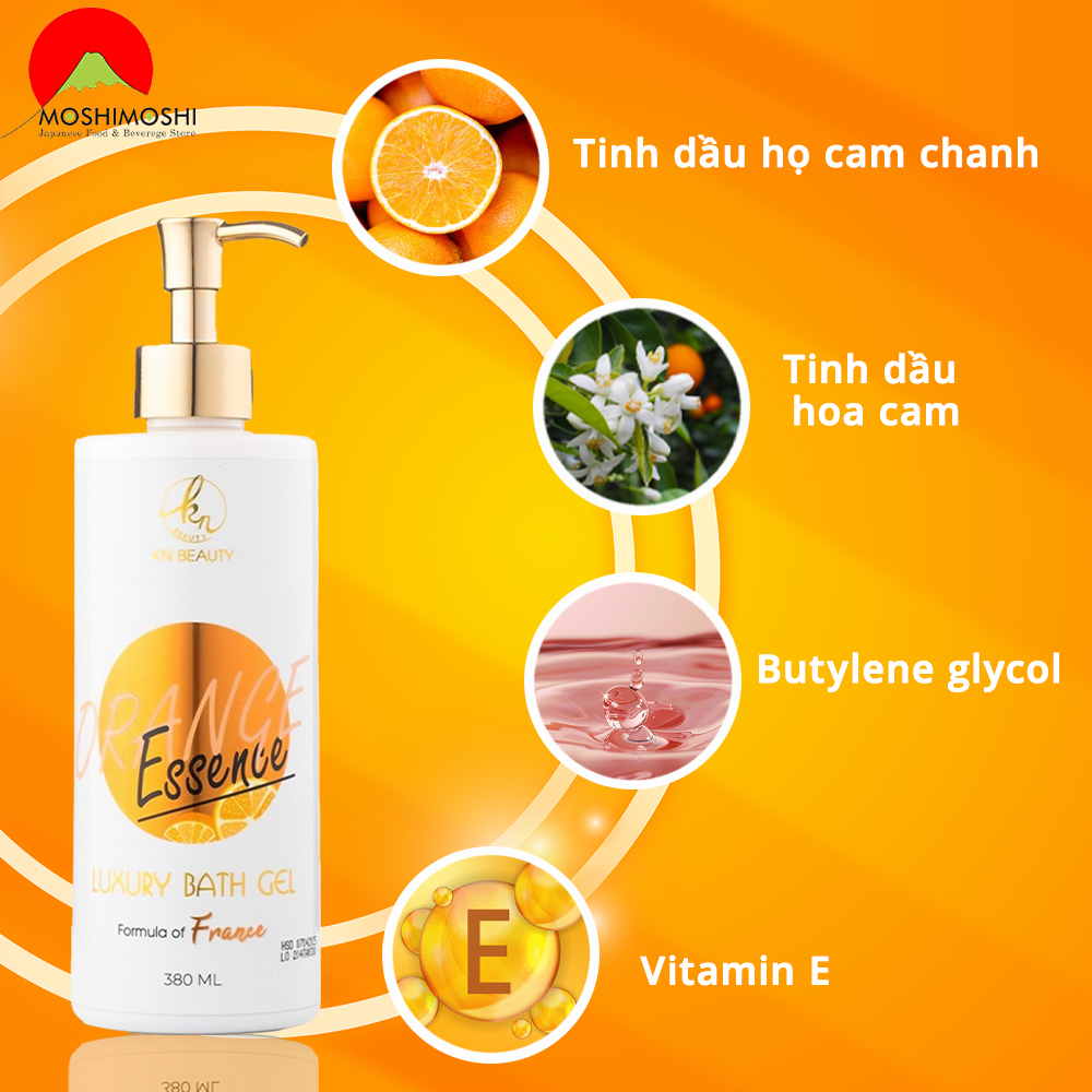 Thành Phần Có Trong Sữa Tắm Tinh Chất Cam KN Beauty