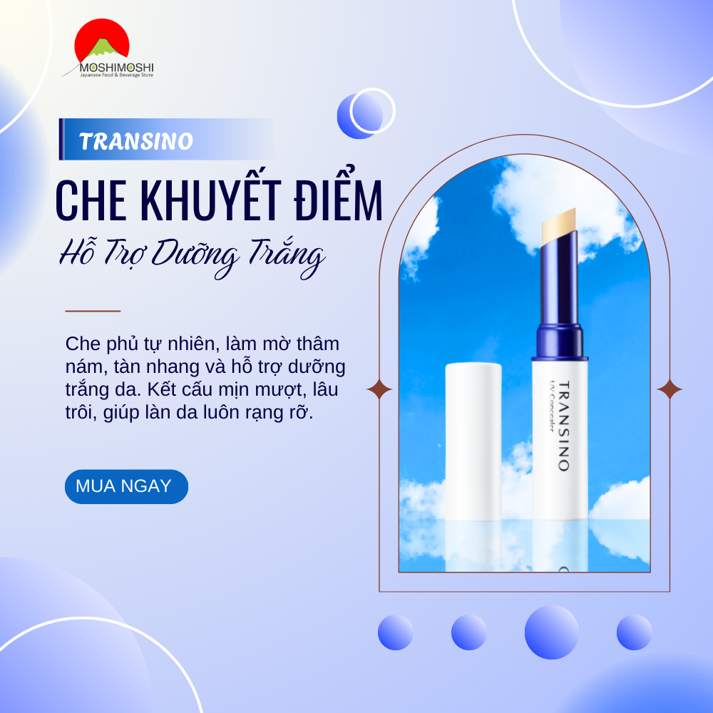 Thanh Che Khuyết Điểm & Hỗ Trợ Dưỡng Trắng TRANSINO