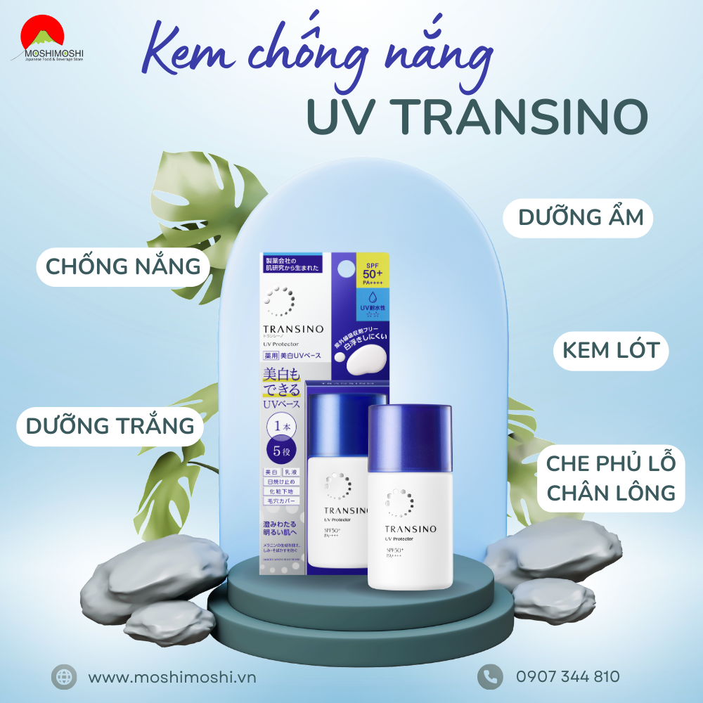 Kem chống nắng dưỡng trắng da UV TRANSINO