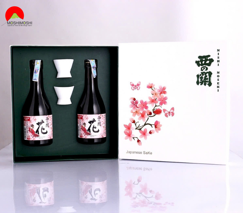Hộp quà tặng tết 2025 Đào Hoa Niên - Sake Nishinoseki Hana