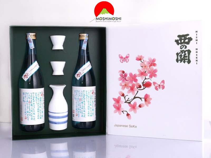 Hộp quà rượu tết lớn Nishinoseki Hiya