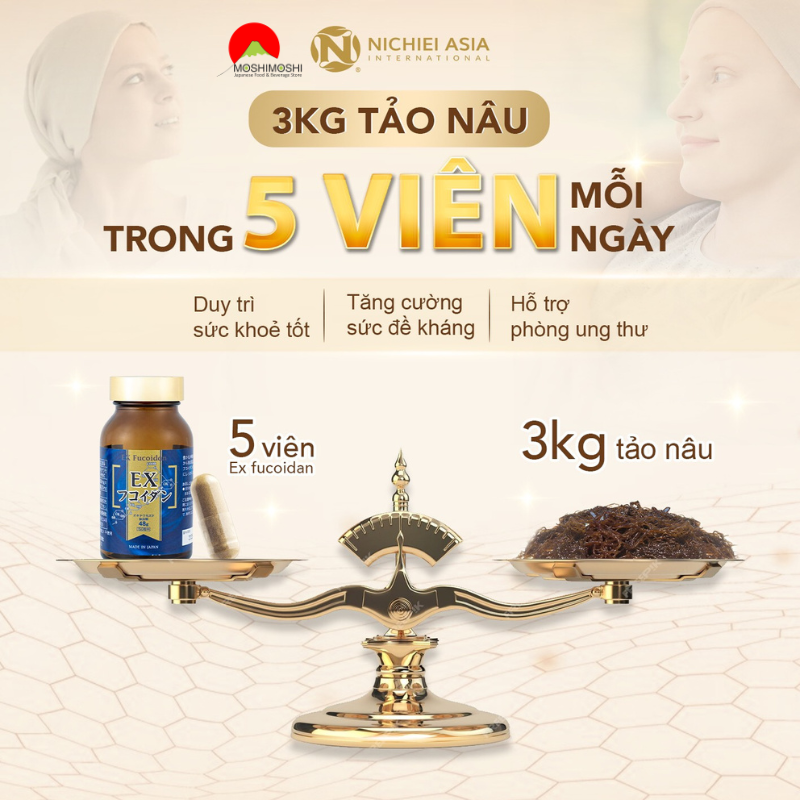 Hướng dẫn sử dụng viên uống tảo nâu Ex Fucoidan