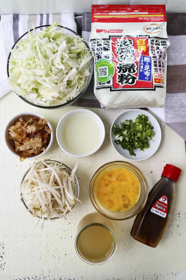 làm bánh xèo Nhật Bản Okonomiyaki đơn giản
