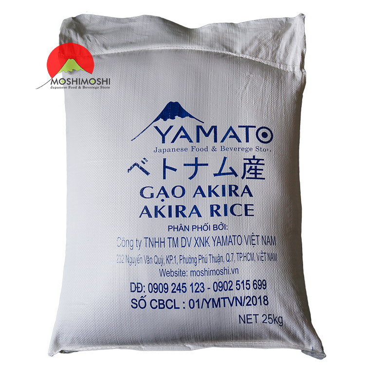 Gạo Nhật Akira rice 25 kg