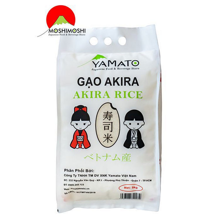 Gạo Nhật Akira rice thuộc giống lúa gạo Japonica