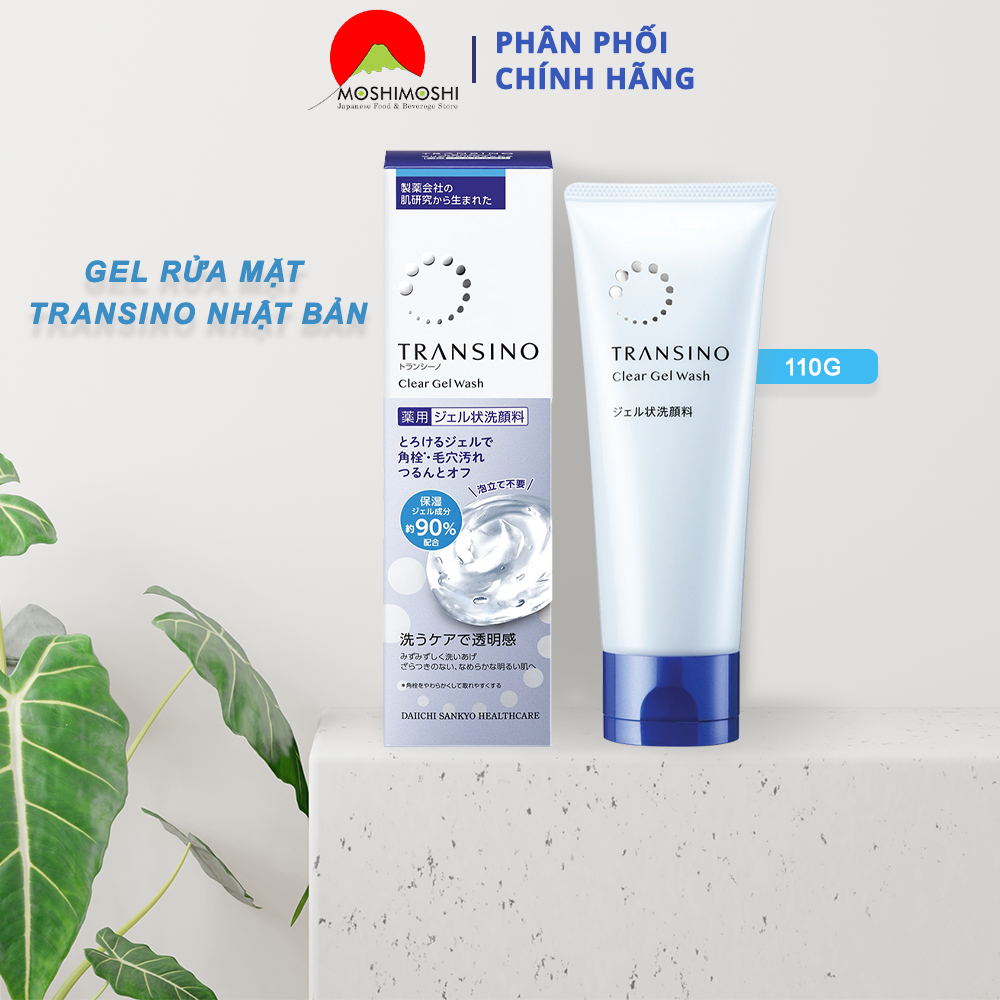 Gel Rửa Mặt TRANSINO Clear Gel Wash 110g Nhật Bản