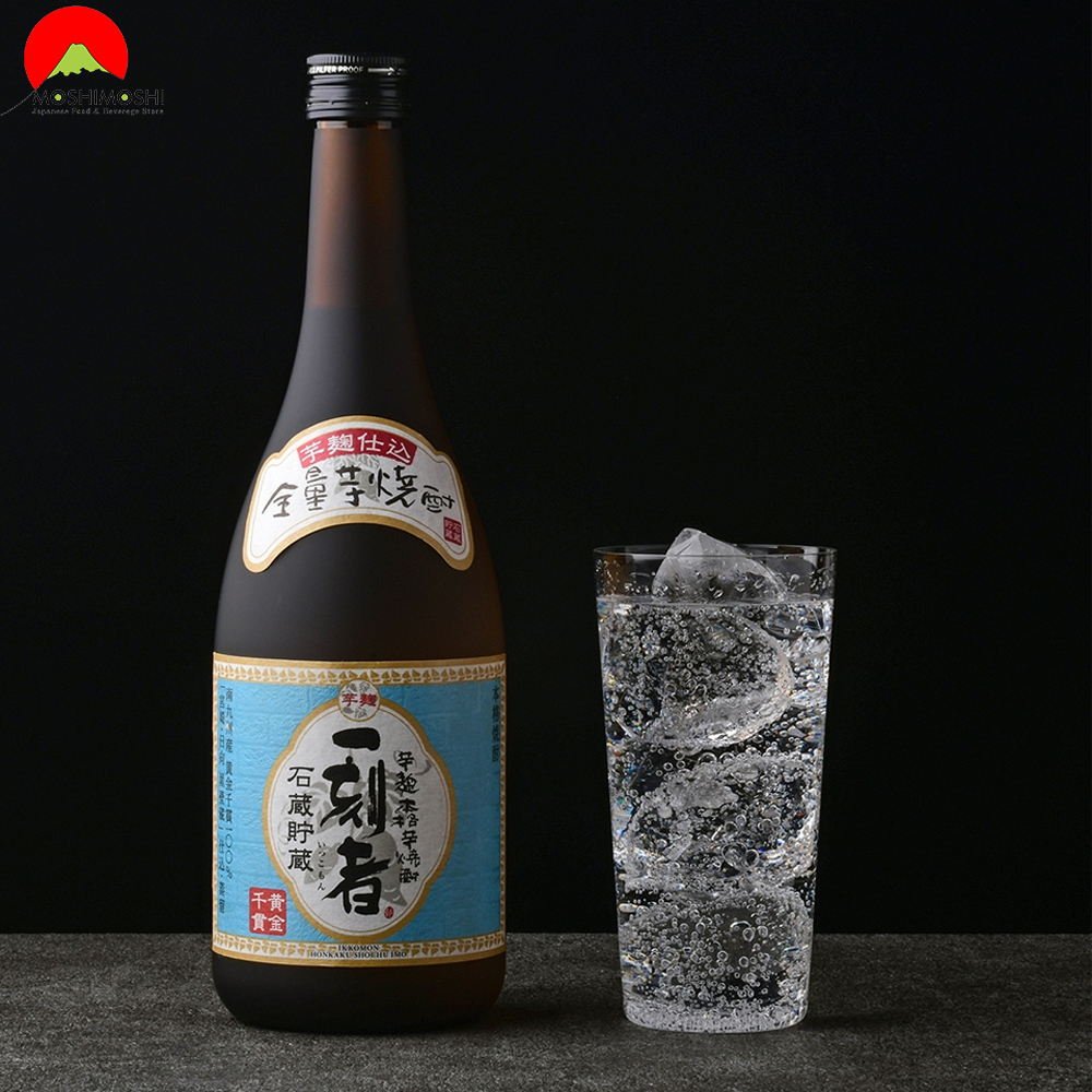 Cách uống rượu Takara Ikkomon 720ml Nhật Bản với nước có ga