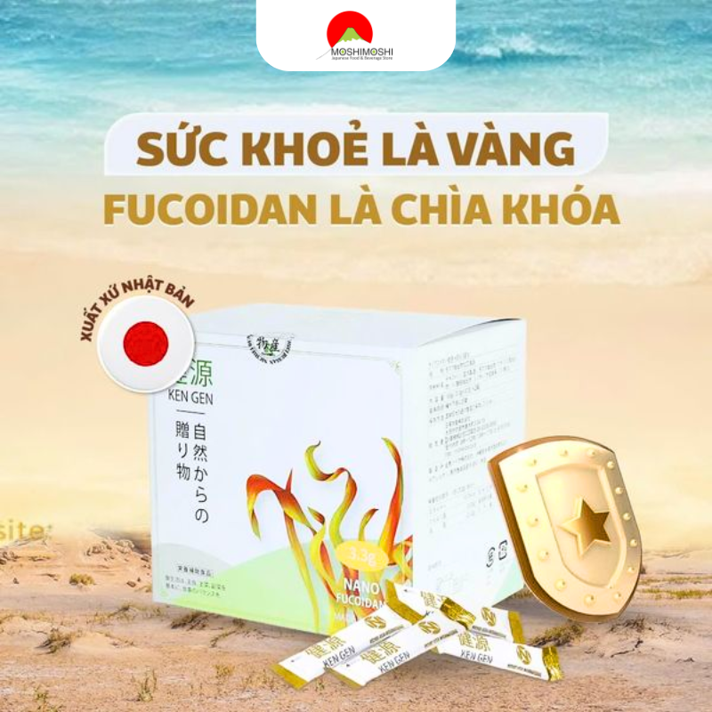 Công dụng Bột uống hỗ trợ trị ung thư Nano Fucoidan Kengen Thế hệ mới