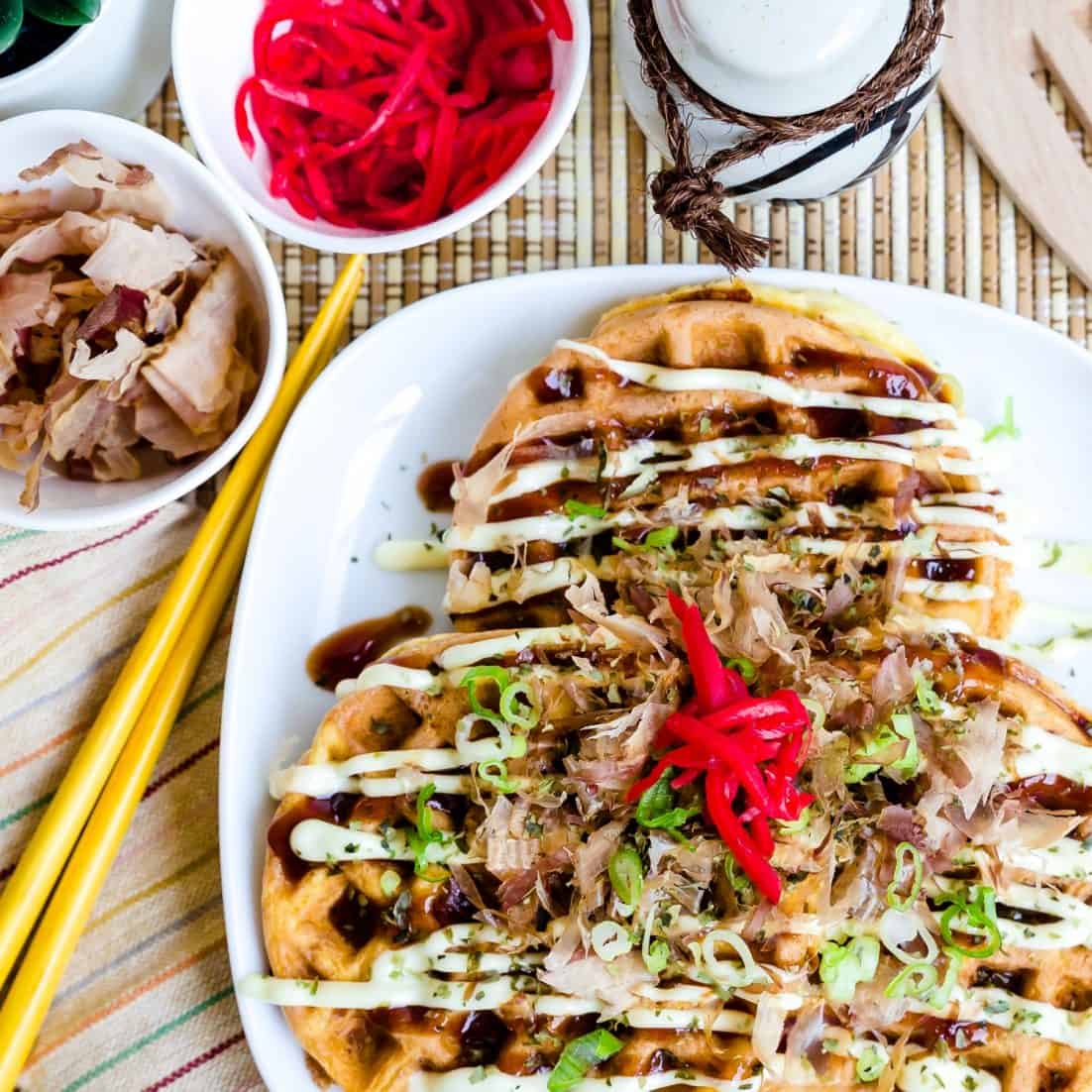 làm bánh xèo Nhật Bản Okonomiyaki đơn giản