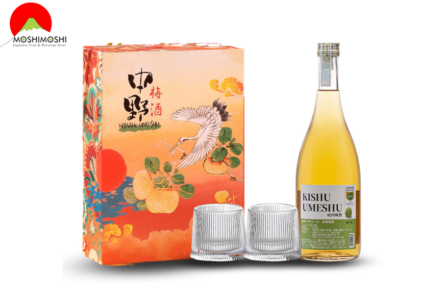 Hộp quà Tết Rượu Mơ Nakano Umeshu Nakano Kishu Nhật Bản (vị truyền thống)