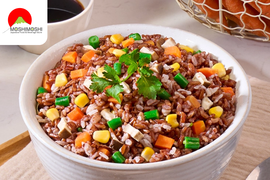 Cơm Gạo Lứt Trộn Rau Củ