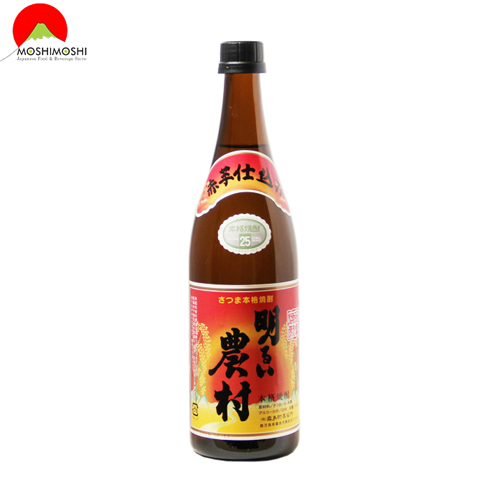 Rượu Akaimo Jikomi Akarui Nouson Shochu 25% 720ml Nhật Bản