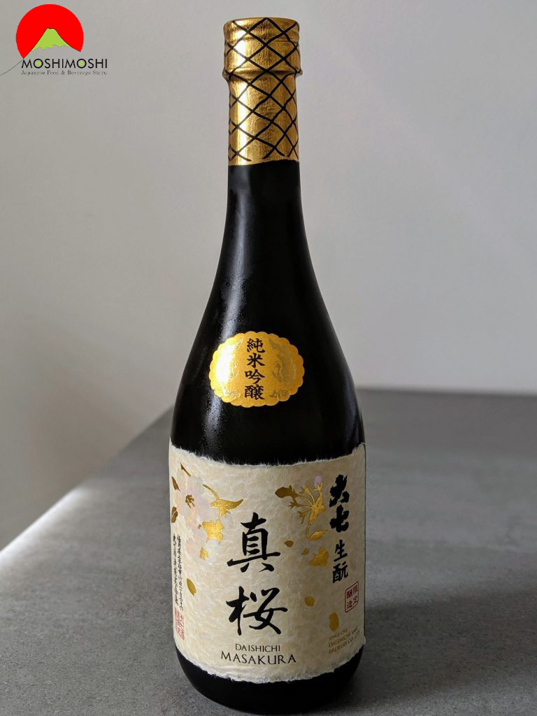 Thiết kế rượu Junmai Daiginjo Daishichi Masakura Nhật Bản