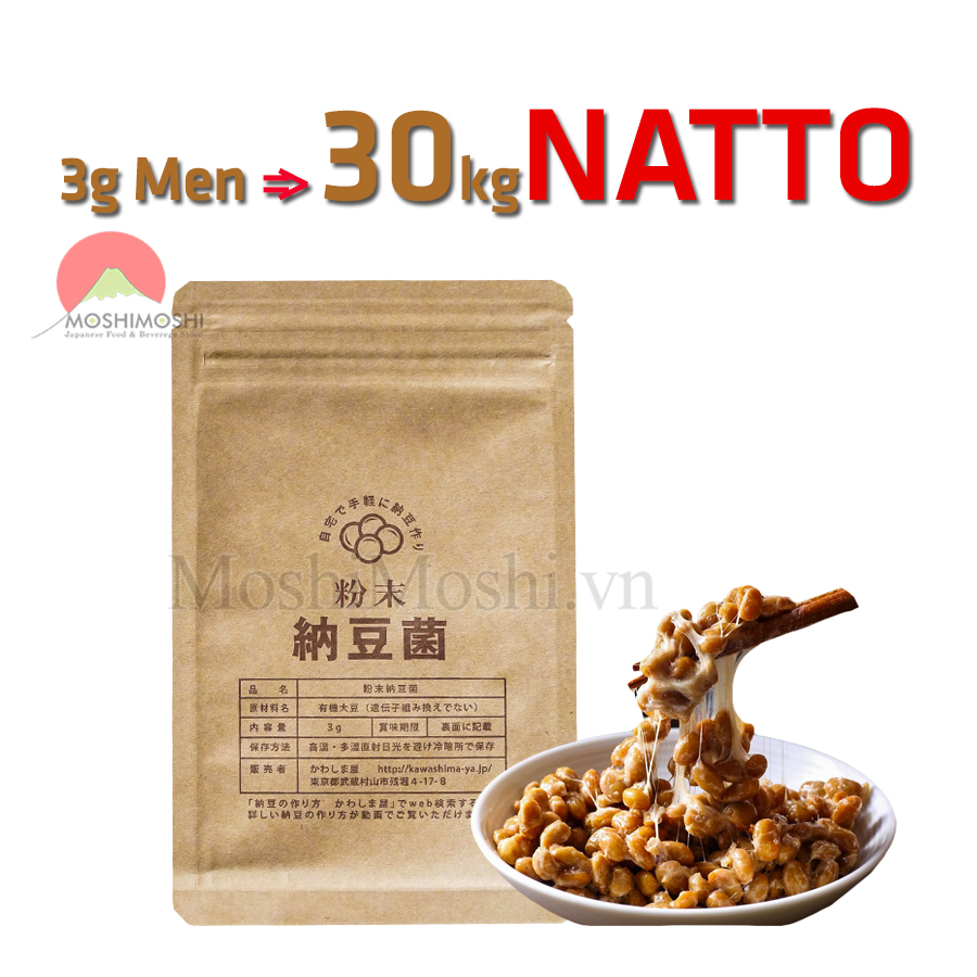 Men làm Natto Đậu tương lên men Men Bacillus natto