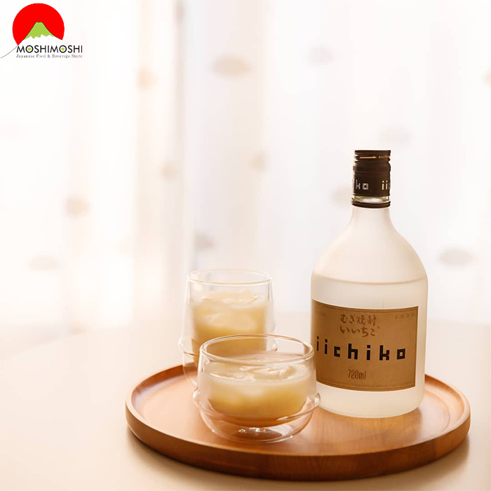 Cách uống rượu shochu Iichiko Mugi Nhật Bản