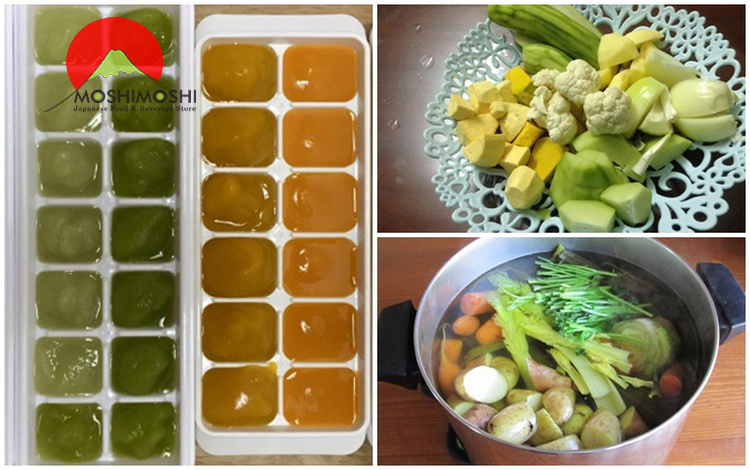 nước Dashi rau củ dành cho bé ăn dặm