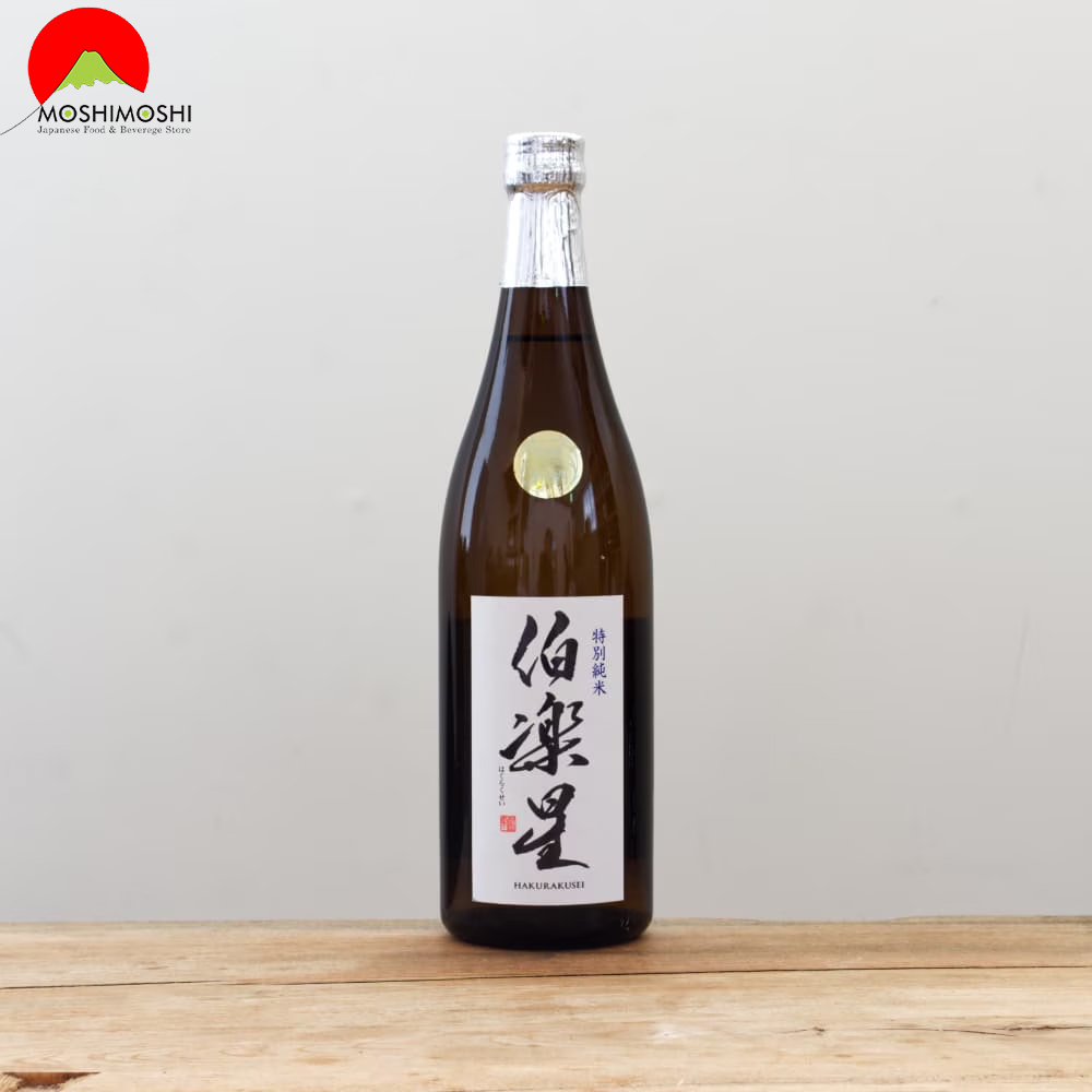 Rượu Sake Hakurakusei Tokubetsu Junmai 720ml Nhật Bản