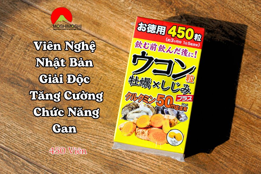  Viên Nghệ Nhật Bản Giải Độc Tăng Cường Chức Năng Gan 450 Viên