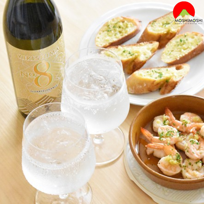 Cách uống rượu shochu Kirishima No 8 Nhật Bản với soda