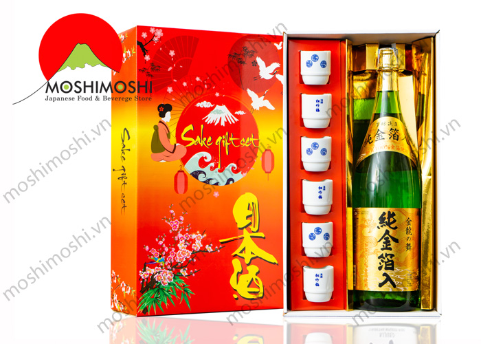 rượu sake vảy vàng tặng tết