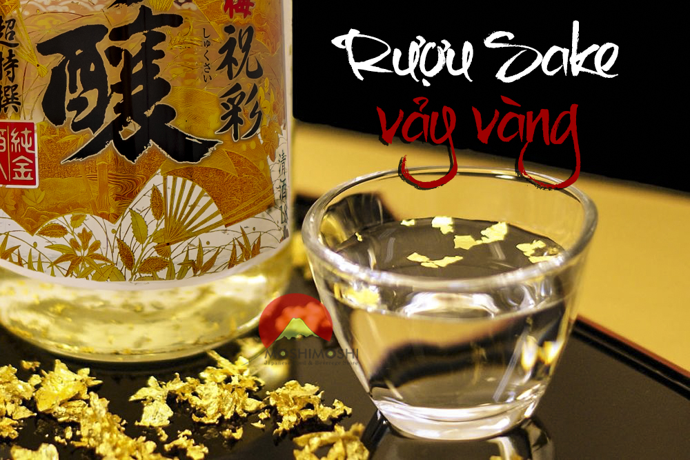 Rượu sake vẩy vàng Nhật Bản