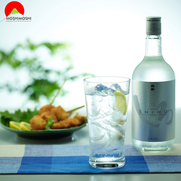 Cách uống rượu shochu Ginrei Shiro Nhật Bản với soda