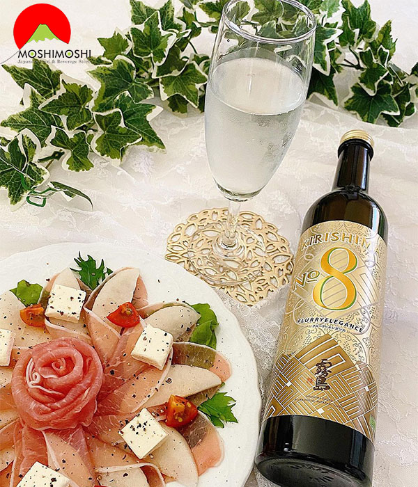 Cách uống rượu shochu Kirishima No8 490ml Nhật Bản với đá lạnh