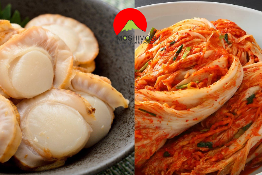 sò điệp kim chi Hotate Kimchi