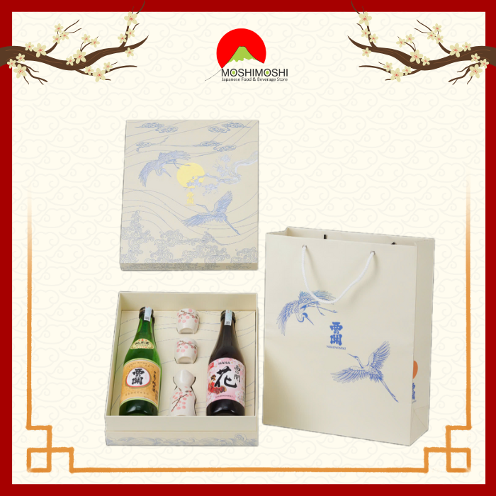 Hộp quà rượu tết 2025 Vạn phúc Nishinoseki Junmaishu & Hana