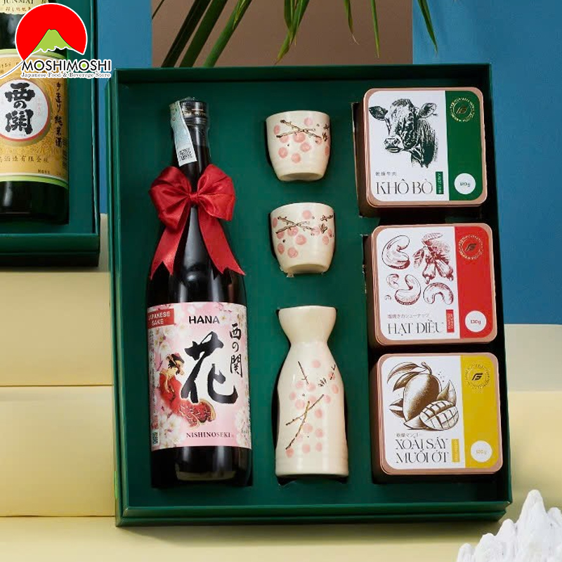 Hộp quà rượu tết Tinh Hoa Việt Nhật