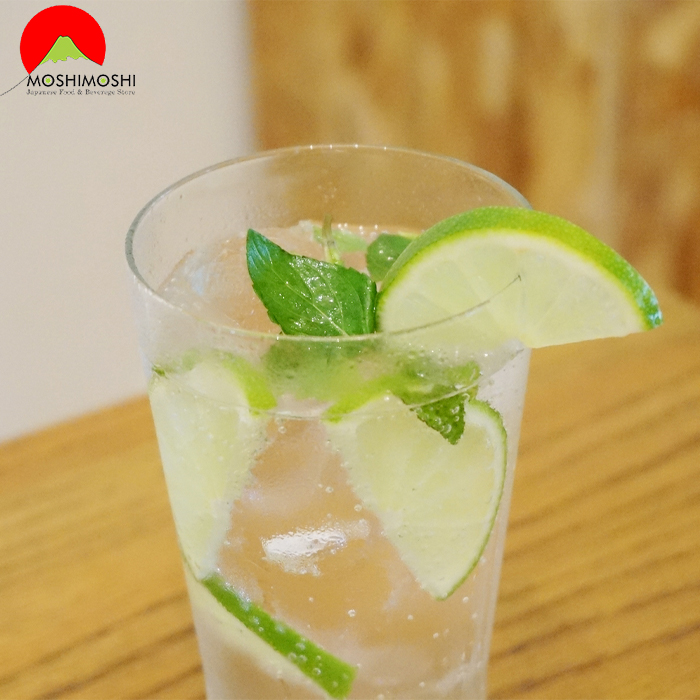 Cách uống rượu Ginrei Shiro Shochu 1800ml Nhật Bản với nước có ga