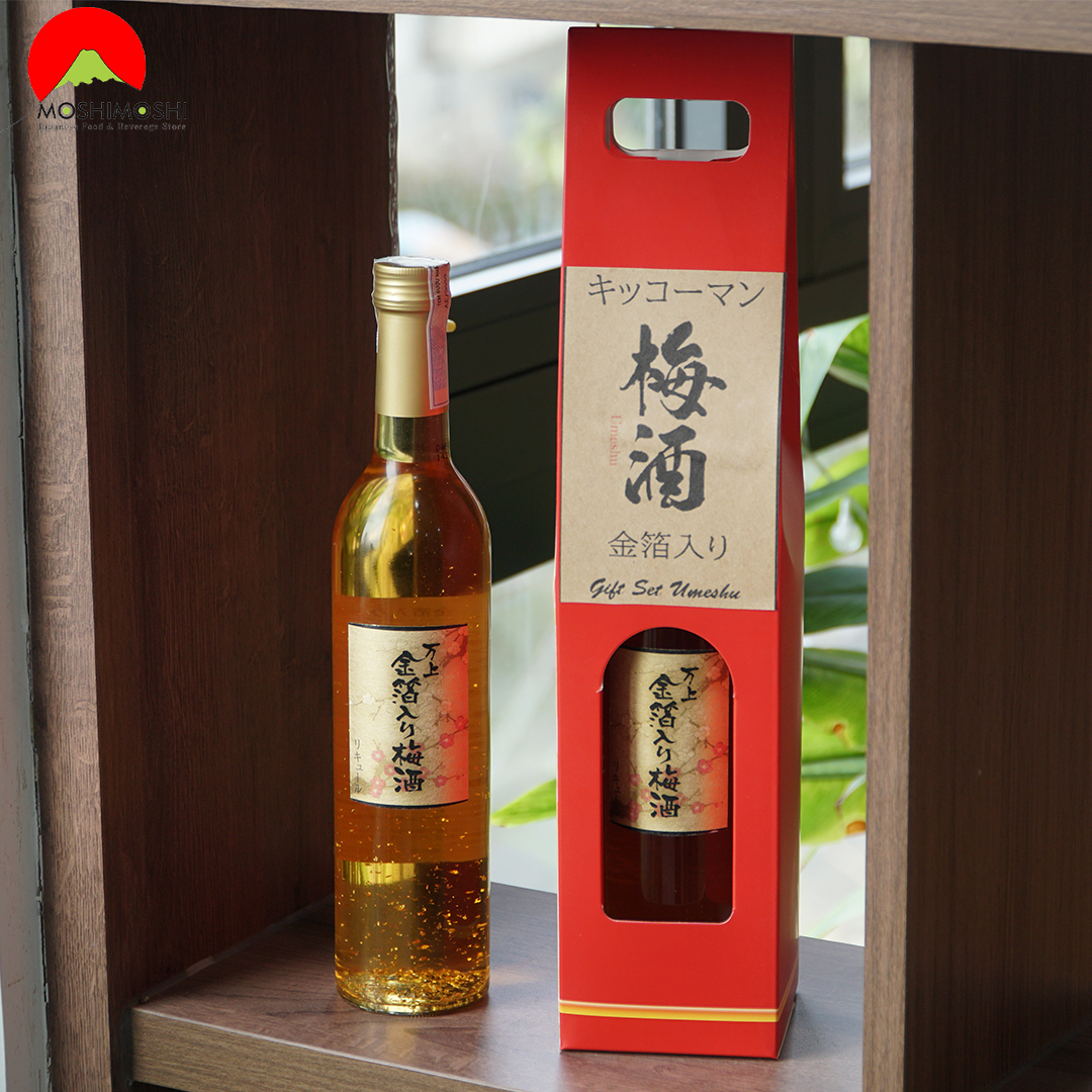 Rượu Mơ Vảy Vàng Kikkoman đựng hộp giấy