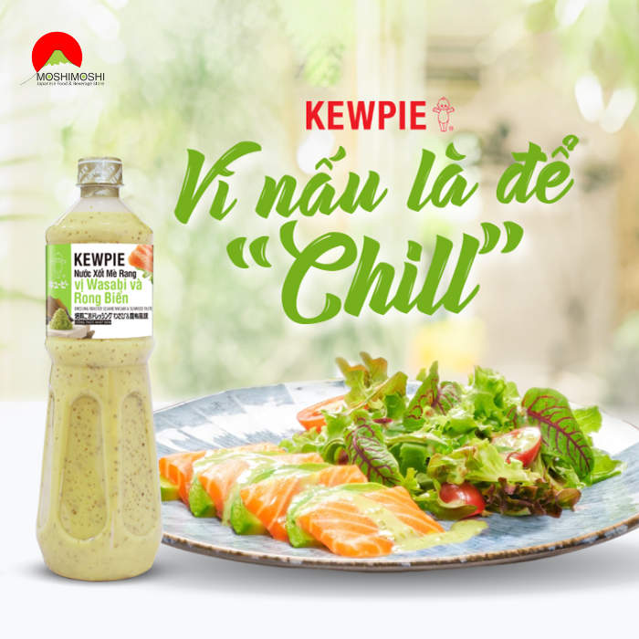 Giới thiệu Nước xốt mè rang vị Wasabi và rong biển Kewpie