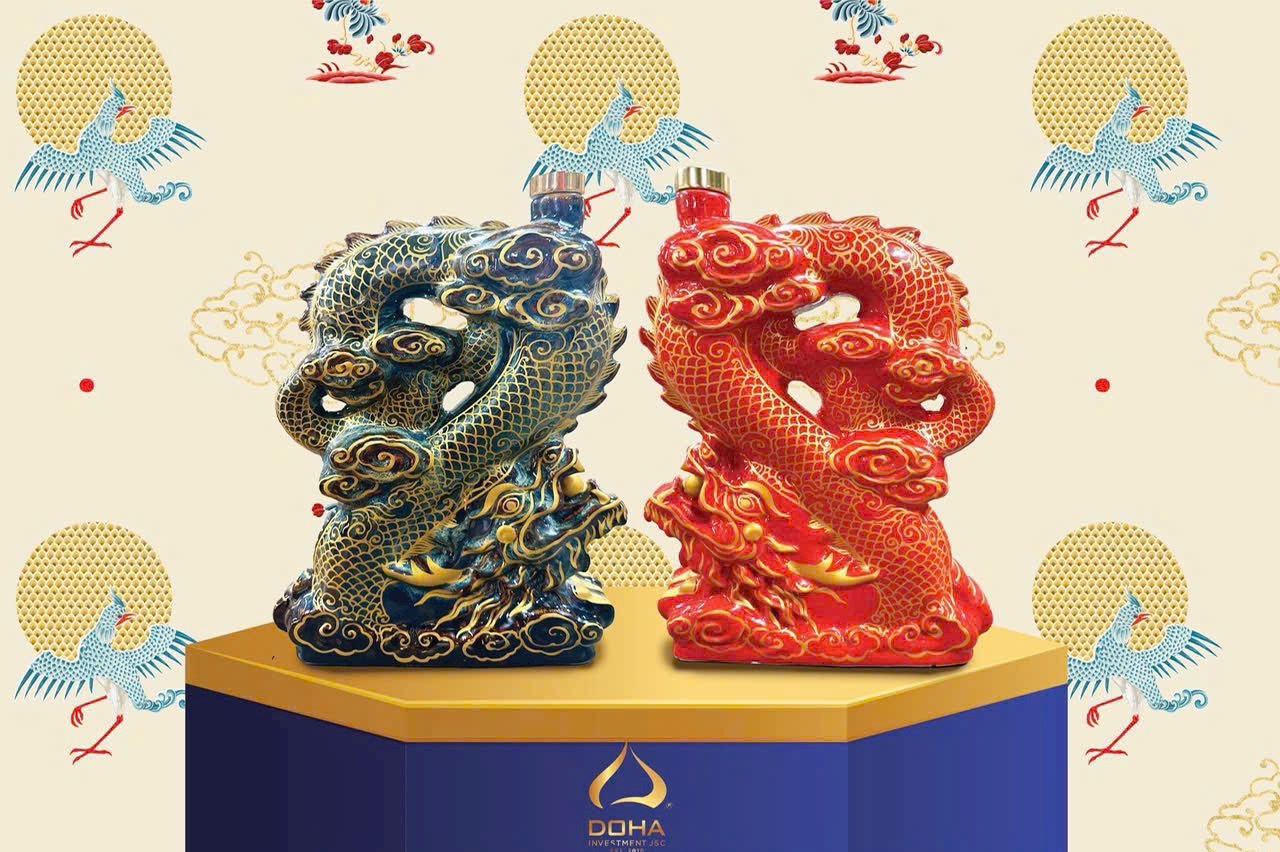 Rượu rồng linh vật Giáp Thìn Tết 2024 "Thăng Long Thịnh Vượng"