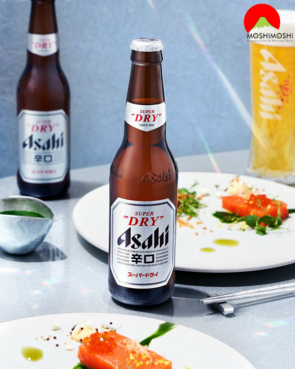 Bia Asahi Super Dry Nhật Bản - chai 330ml