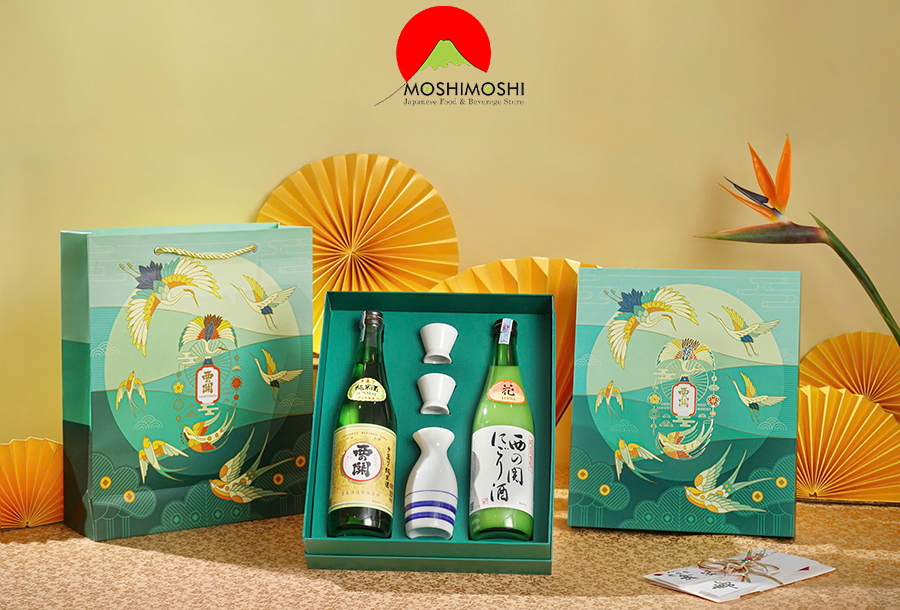 Hộp quà rượu sake Tinh Hoa Việt Nhật - Nishinoseki Junmaishu và Nigori Zake là gì?