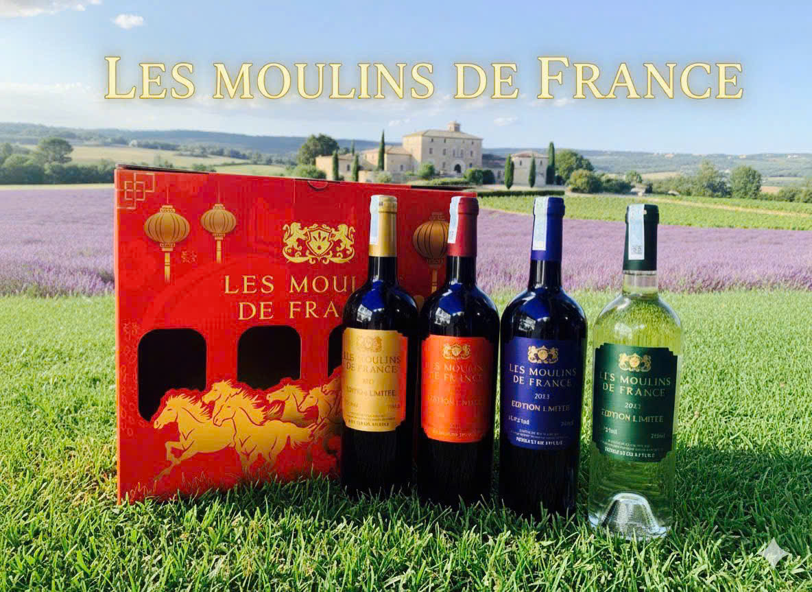 Set Rượu 4 Chai Vang Mã Đáo Thành Công tặng tết 2026