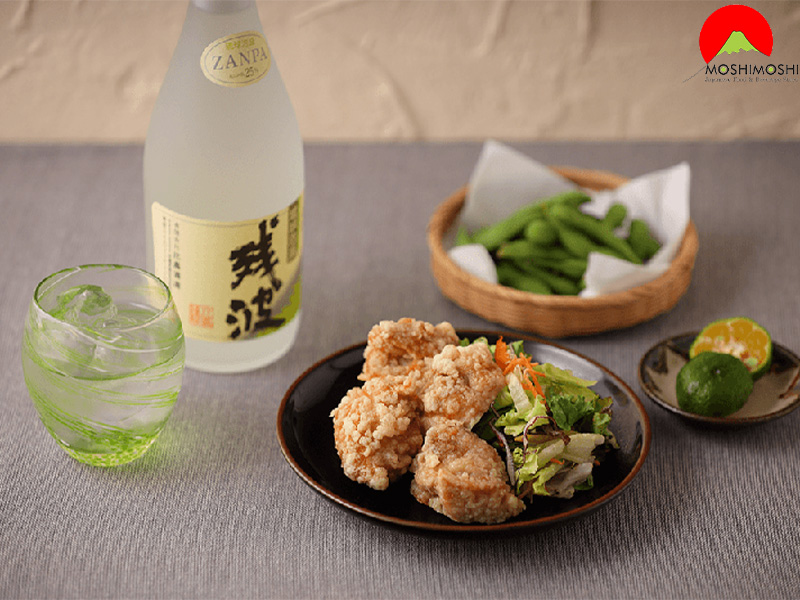 Rượu shochu Zanpa White Nhật Bản uống lạnh
