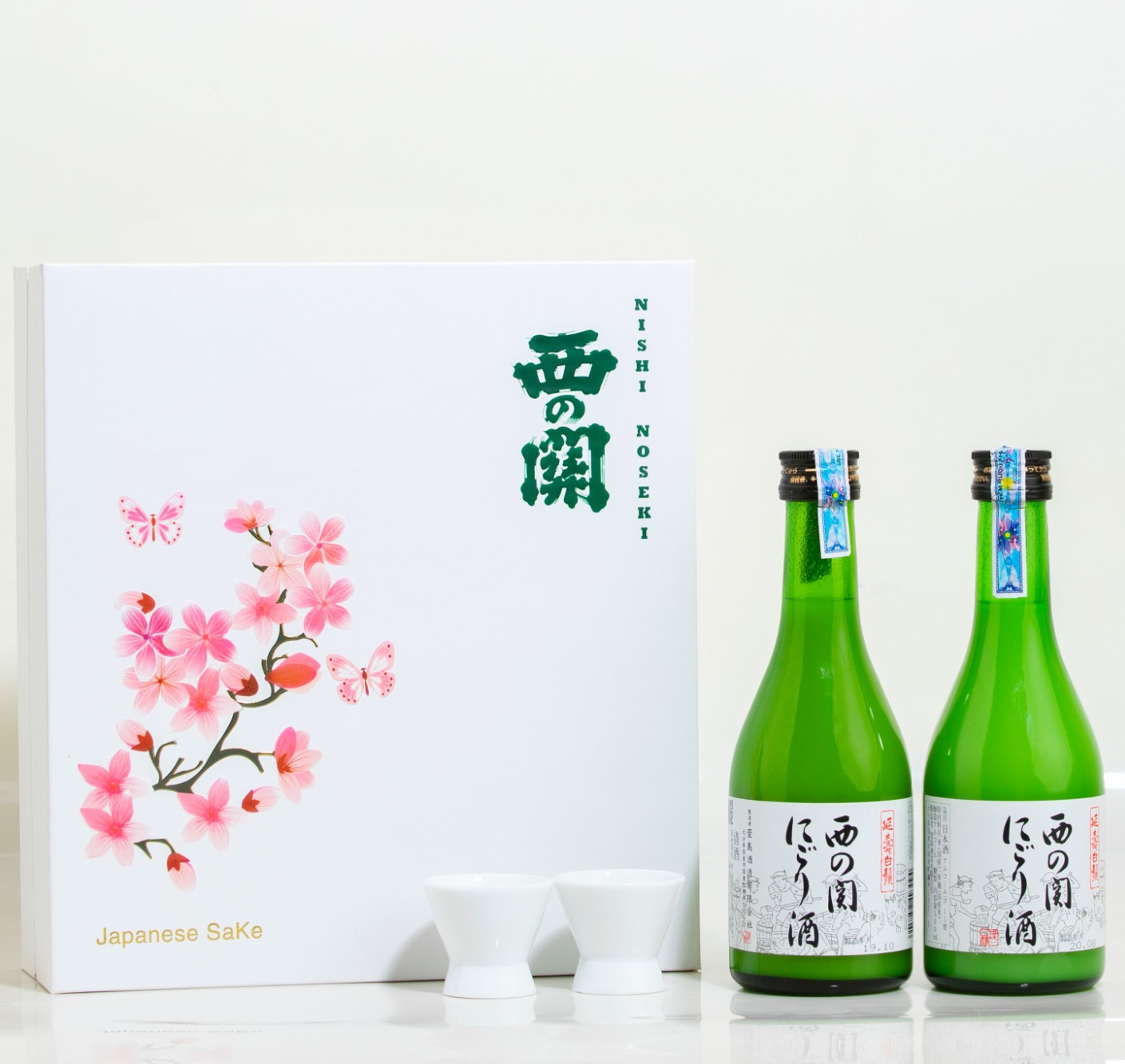 Hộp quà Tết rượu Sake hoa anh Đào 300ml (mẫu 4)