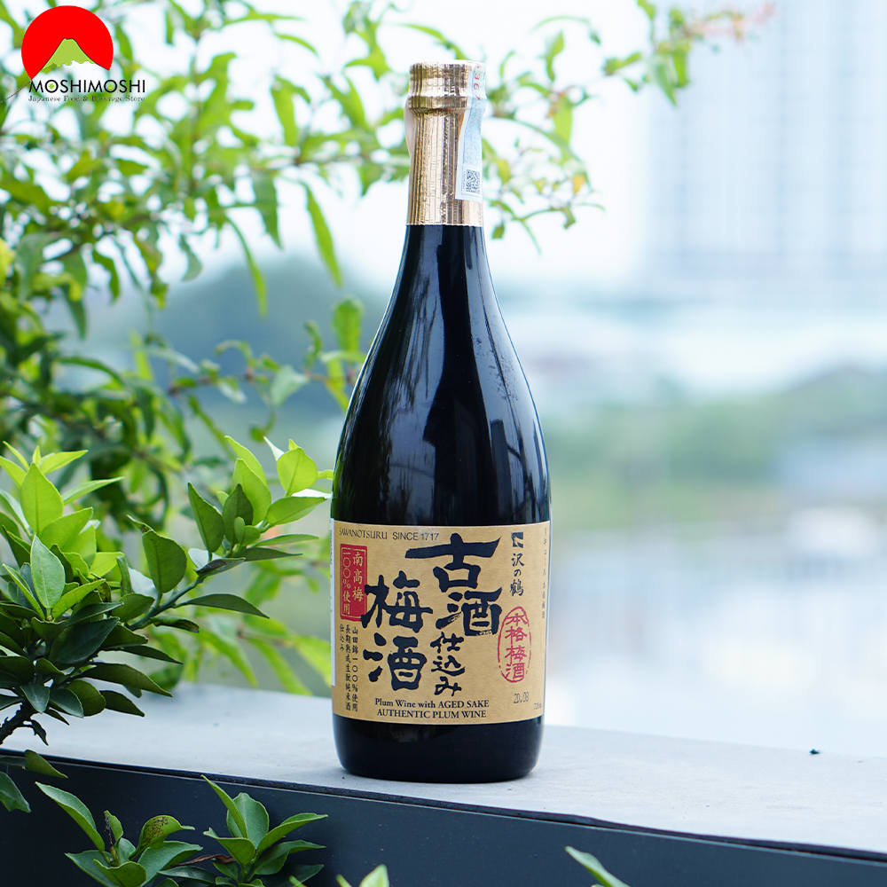 Hướng dẫn uống rượu mơ Kohu jikomi Sawanotsuru