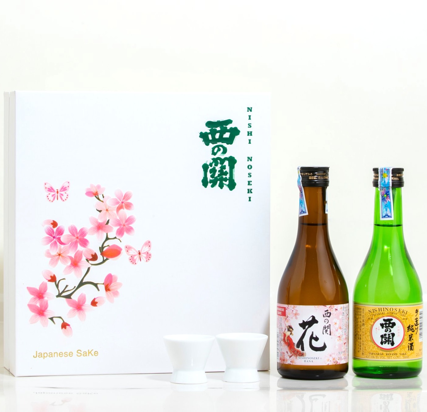 Hộp quà Tết rượu Sake hoa anh Đào 300ml (mẫu 6)