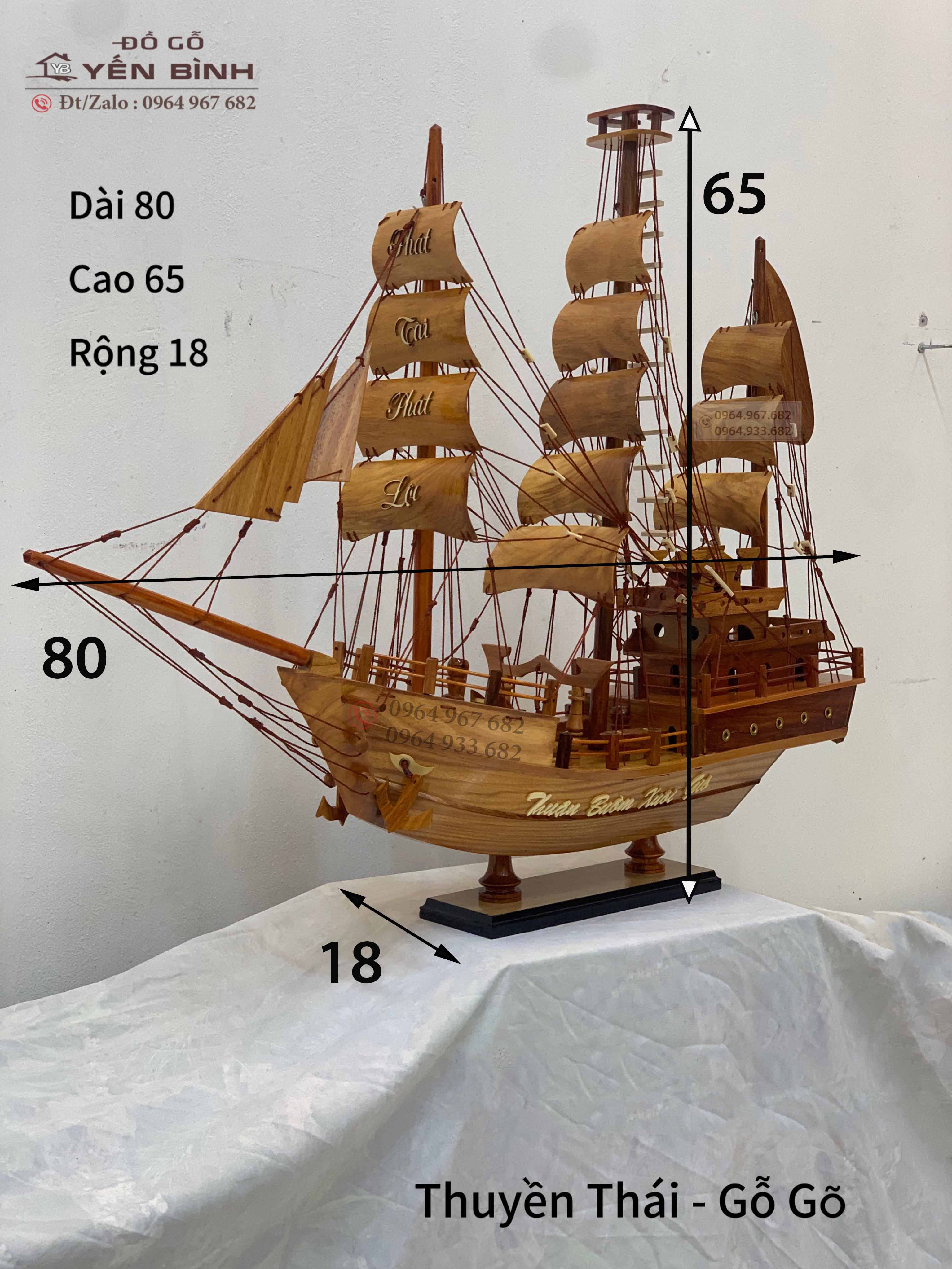 thuyen-thai-santa-go-go-dai 80cm-go-cam-7