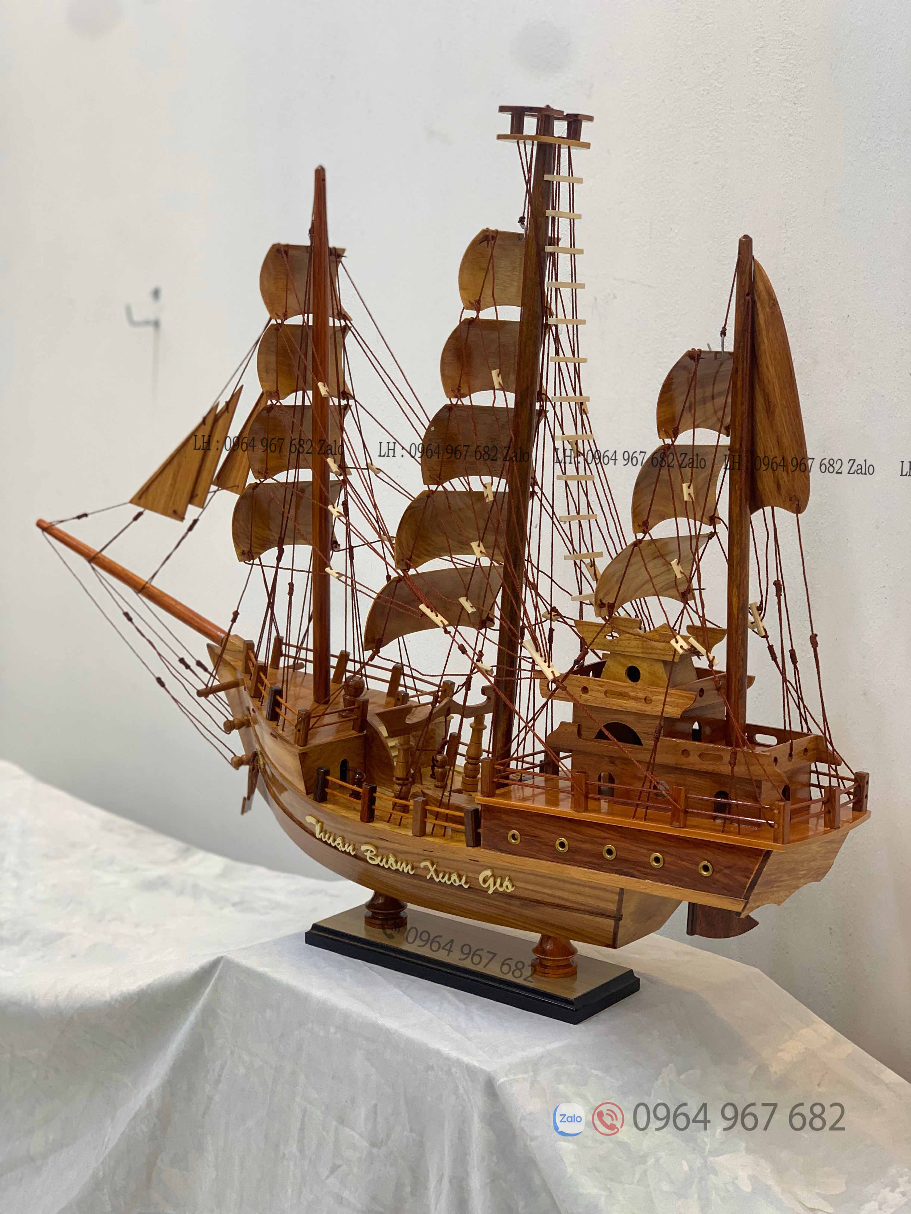 thuyen-thai-santa-go-go-dai 80cm-go-cam-12